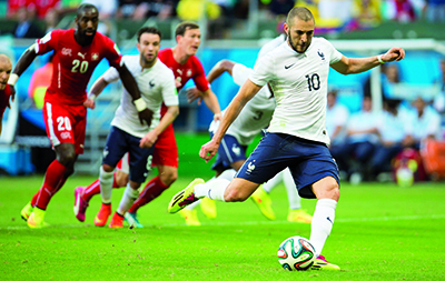 FOOTBALL : Suisse vs France - Coupe du Monde 2014 - 20/06/2014